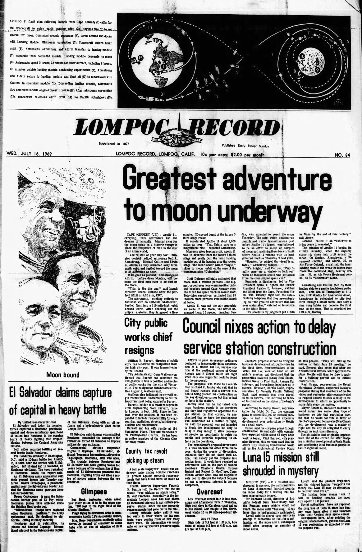 "Greatest adventure to Moon underway"